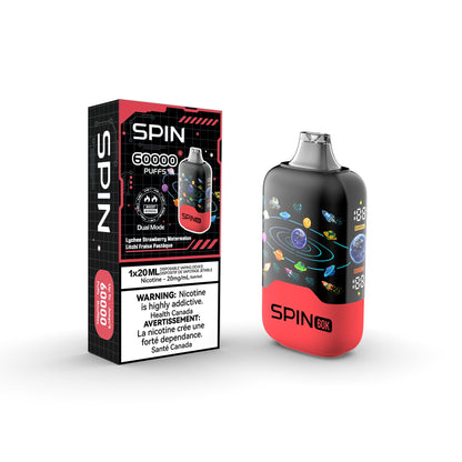 [CLEARANCE] SPIN 60K Rechargeable Disposable Vape 20mL