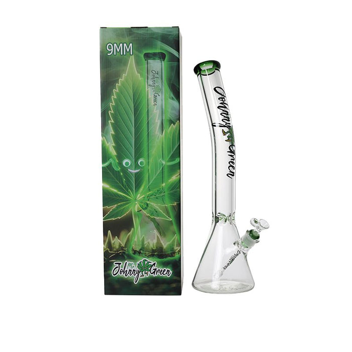 Johnny Green - 20″ 9mm Beaker Bent Neck w/ Grid Percolator Slide