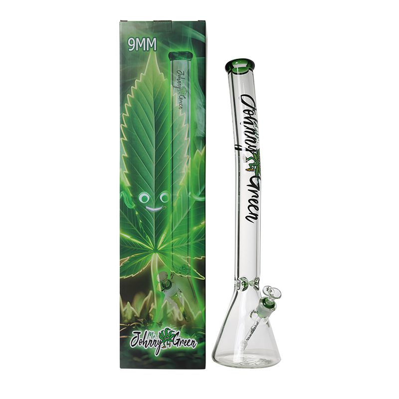 Johnny Green - 24″ 9mm Beaker Bent Neck w/ Grid Percolator Slide