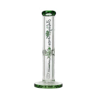 Johnny Green - 12″ 9mm Straight Tube w/ Grid Percolator Slide