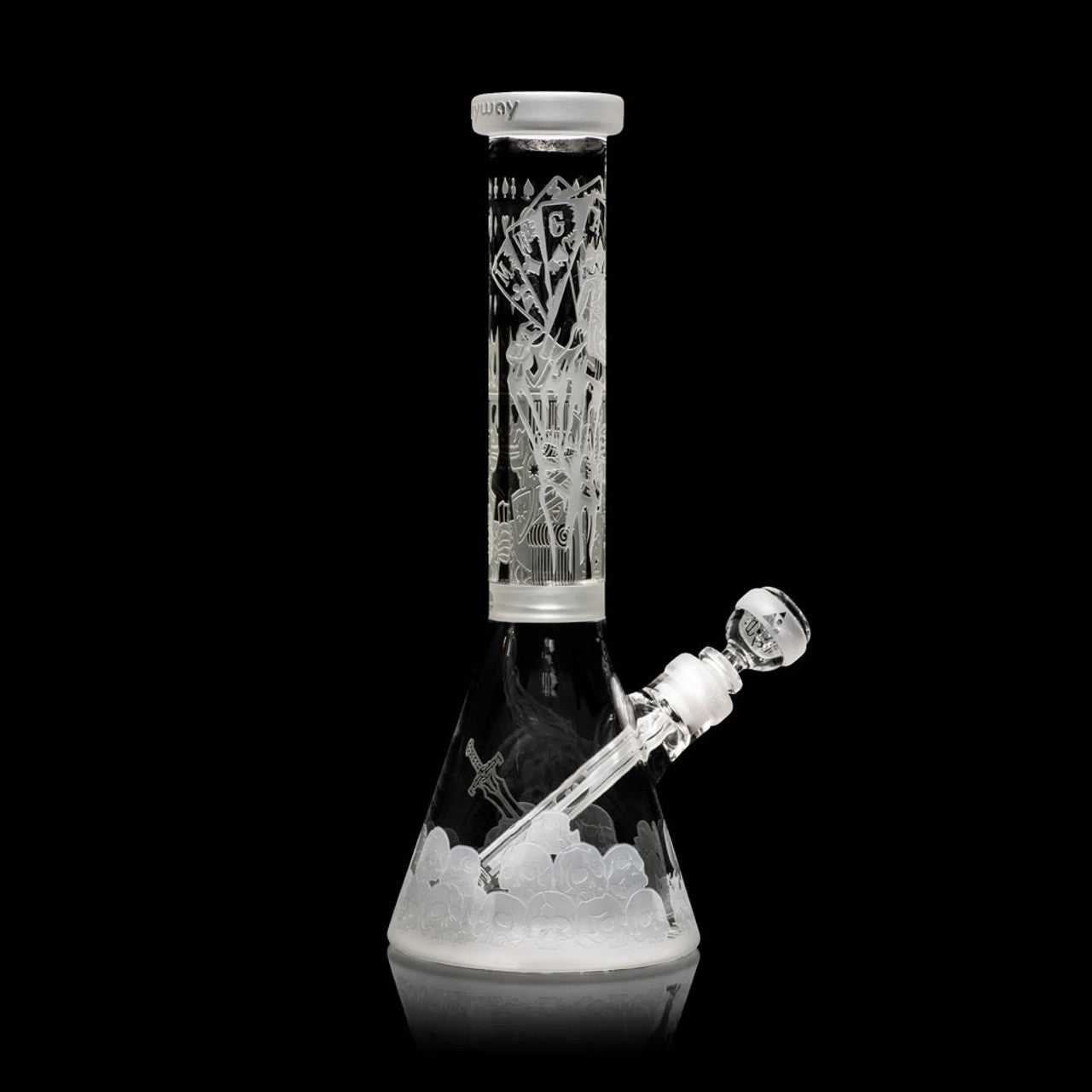 Milky Way Glass 14" Skull King v2.0 Beaker Bong