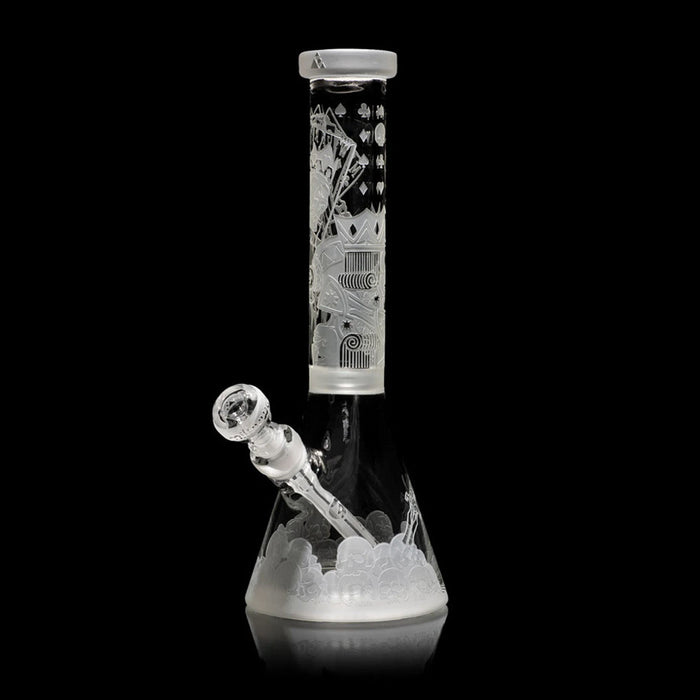 Bong en verre Milky Way Skull King v2.0 de 14 pouces