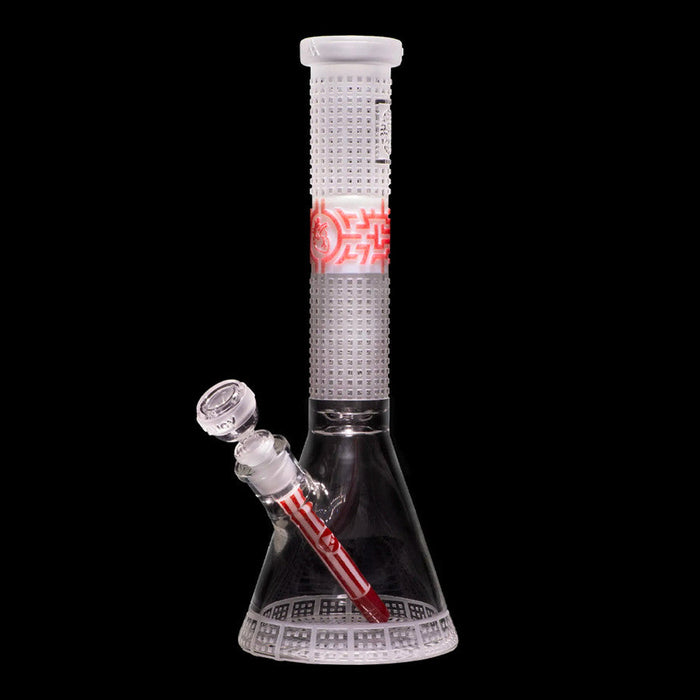 Bong en verre Milkyway avec gobelet Bio-Grid de 14 pouces