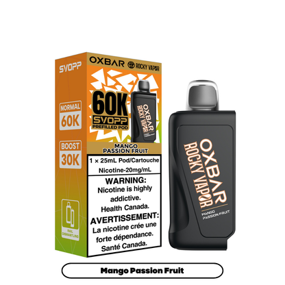 OXBAR x Rocky Vapor SVOPP 60K Puff Pods **Battery Included Special**
