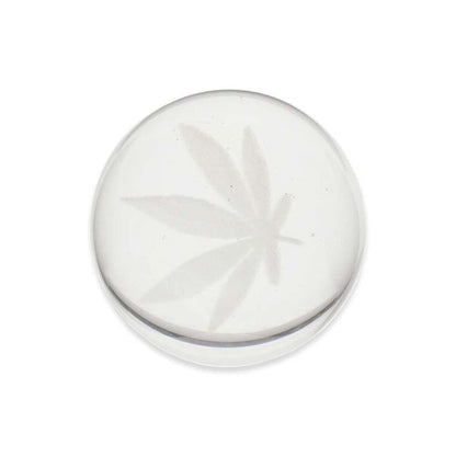 Marijuana Leaf Carb Cap white backing