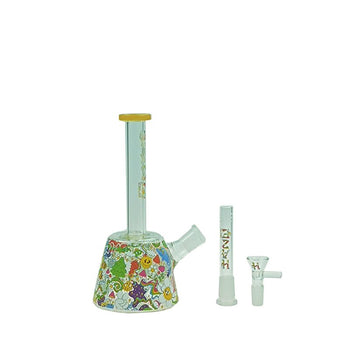 Haze - 9" Lab Flower Jade Yellow Beaker