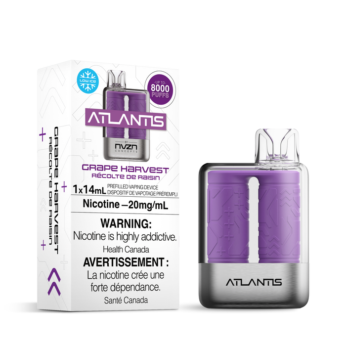 [CLEARANCE] Atlantis by NVZN Concepts 8000 Puff Rechargeable Disposable Vape 13ml