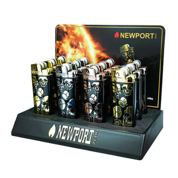 Newport - Zero Wheel Skull Torch Lighter