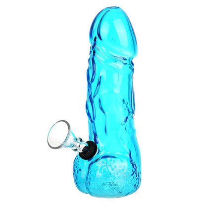Neon Member Glass Water Pipe - 6"