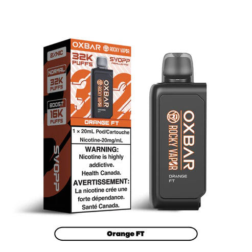 Pods OXBAR x Rocky Vapor SVOPP 16000 Puff *Batterie sans charge incluse Extended