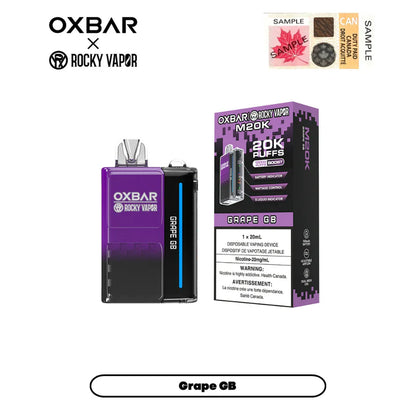 [CLEARANCE] OXBAR X Rocky Vapor M20K Puff Rechargeable Disposable Vape 20ml