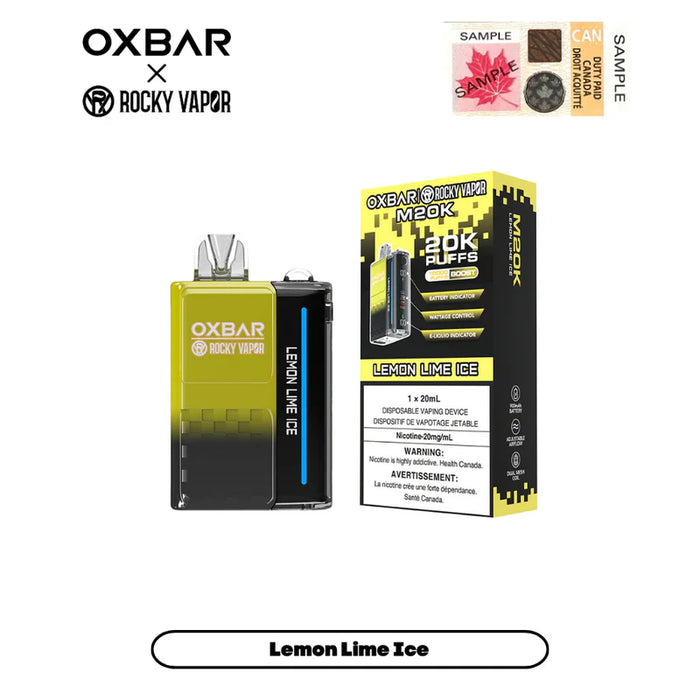 OXBAR X Rocky Vapor M20K Puff Rechargeable Disposable Vape 20ml