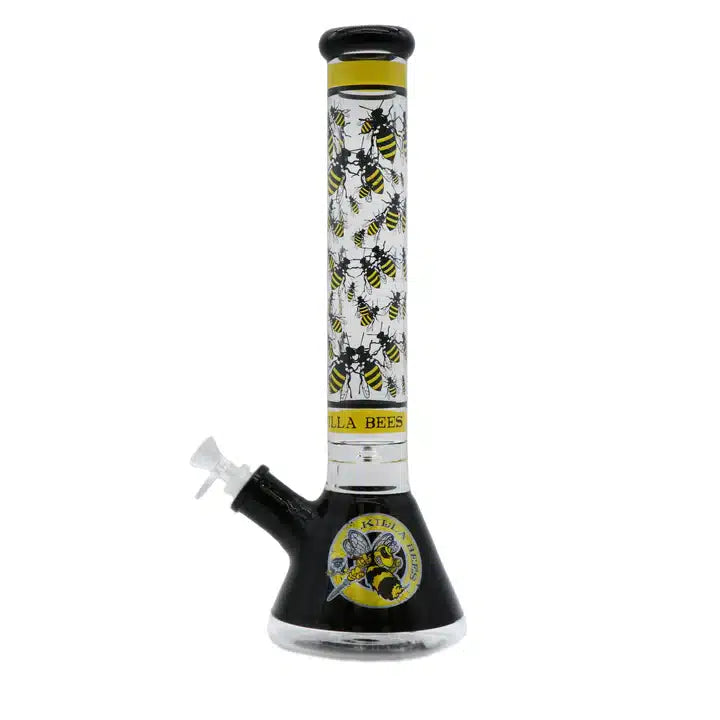 Protect Ya Neck 16” Killa Bees Beaker Bong with Tornado Pinch