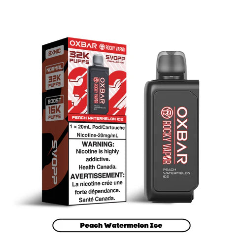 Pods OXBAR x Rocky Vapor SVOPP 16000 Puff *Batterie sans charge incluse Extended