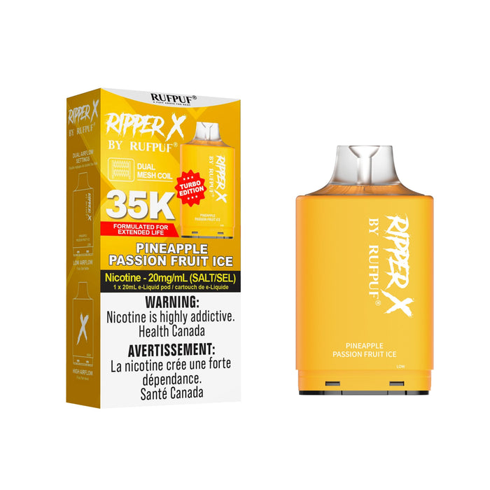 Pod de remplacement Gcore Rufpuf Ripper X 20 ml 20 000 ou 25 000 bouffées niveau X