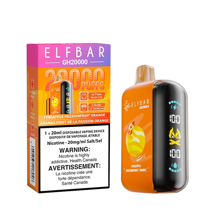 ELF Bar Rechargeable Disposable Vape GH20000 Puff Elfbar 20ml
