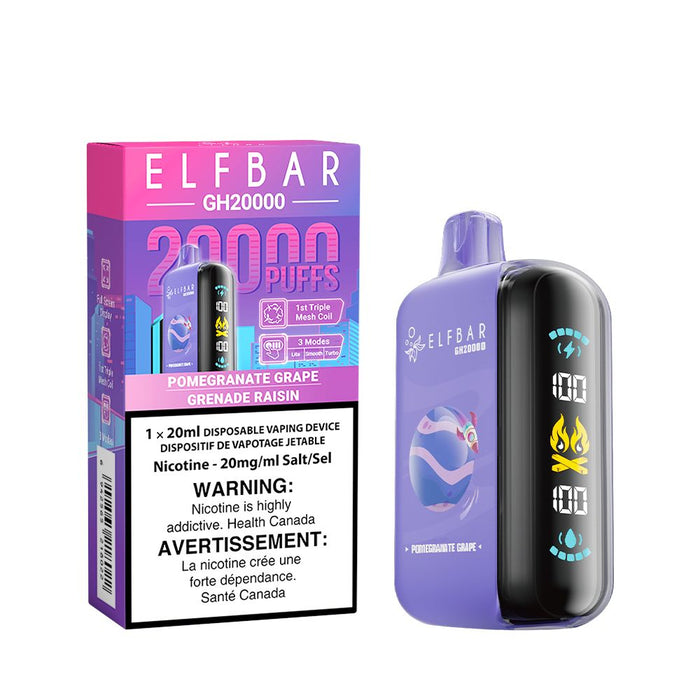 ELF Bar Rechargeable Disposable Vape GH20000 Puff Elfbar 20ml