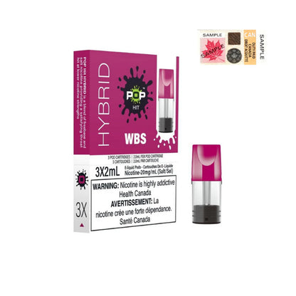 Pods hybrides Stlth Pop Hit et GOAT par Pop Hit Vapor