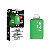 Gcore Rufpuf Ripper X Replacement Pod 20mL 20k or 25k Puff Level X