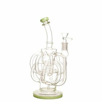 10" 5mm Hexa Trigon Recycler Glass Rig