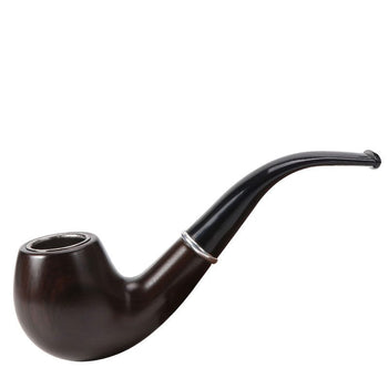 6″ Brown Gentle Fancy Wood Tobacco Pipe