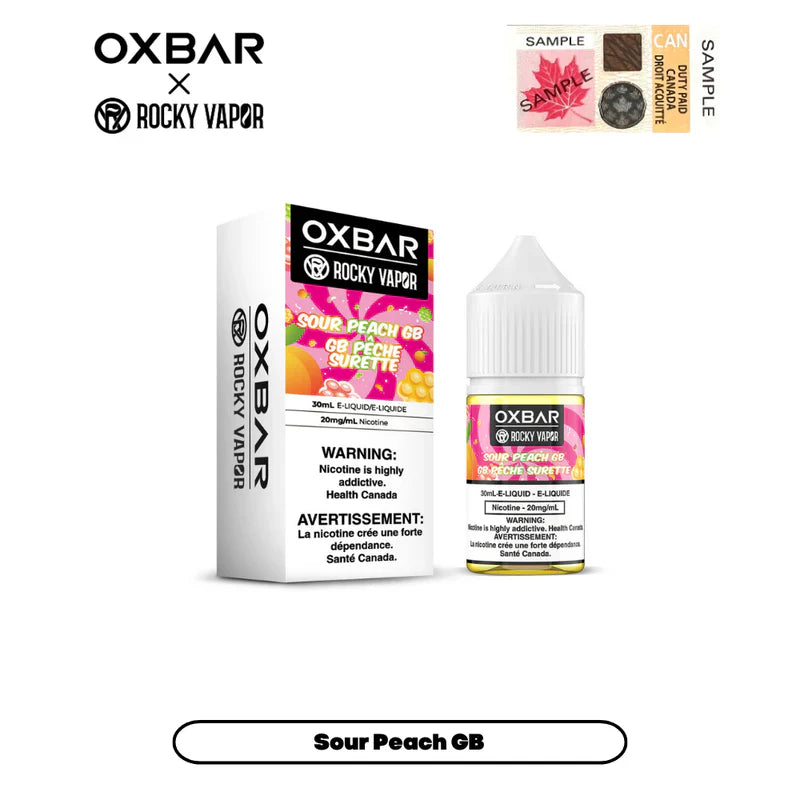 E-liquides Rocky Vapor x Oxbar - S Peach FR