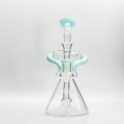 Soul Glass Recycler 8″ Bong / Dab Rig with 4mm Quartz Banger