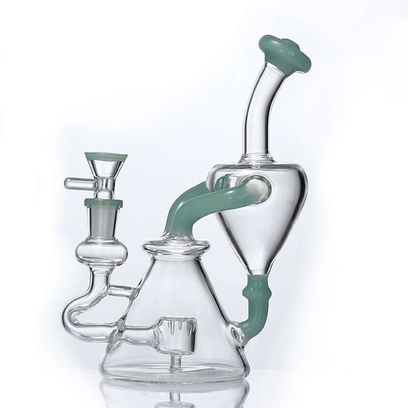 Soul Glass Recycler 8″ Bong / Dab Rig with 4mm Quartz Banger