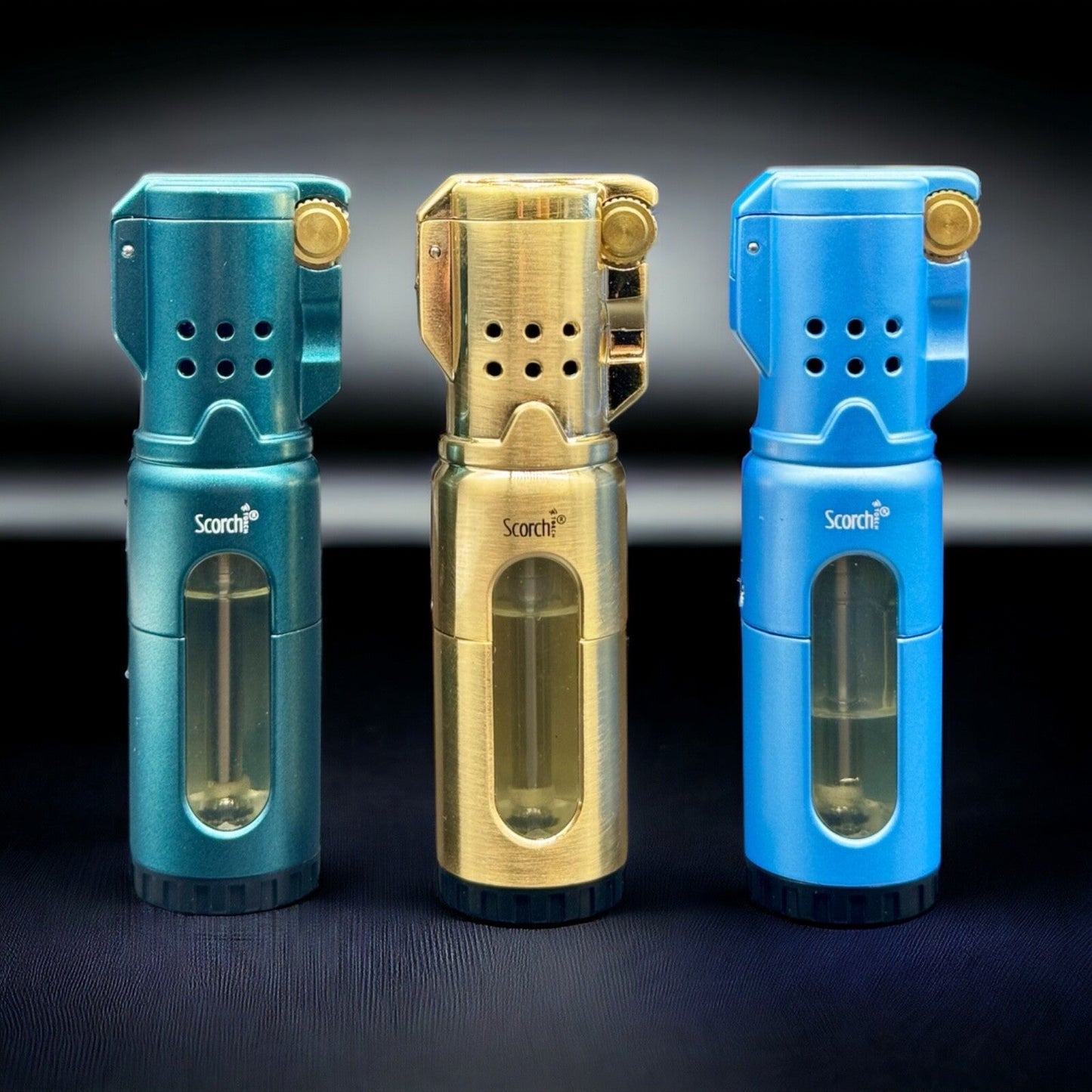 Scorch Torch - Triple Torch Flip Lid Flint Igniter