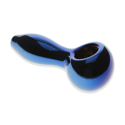 Pipe cuillère métallique irisée 4"