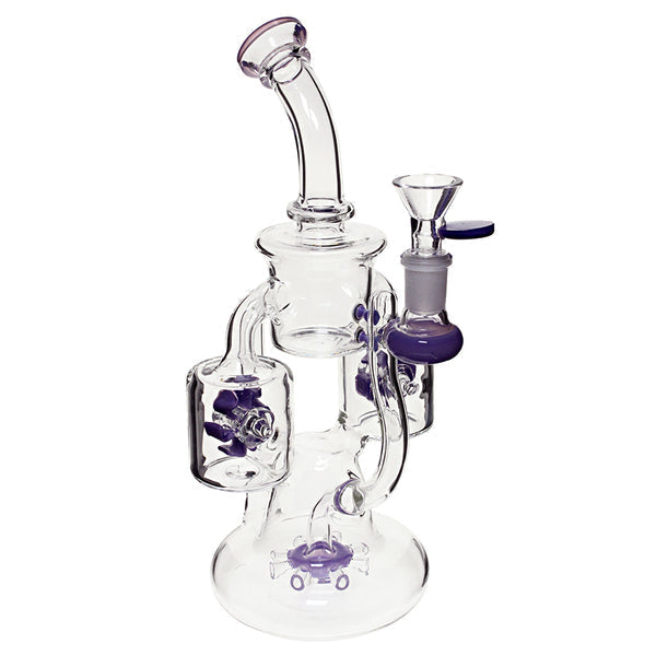 Plain Jane Glass 10" Propeller Perc Bubbler