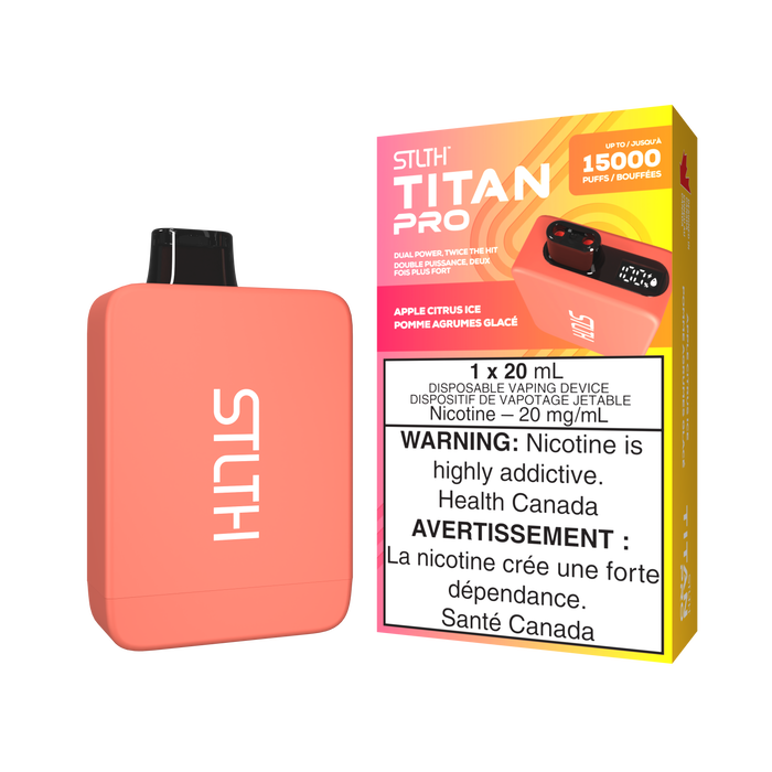 STLTH Titan Pro 15000 Puff Vape jetable rechargeable 20 ml