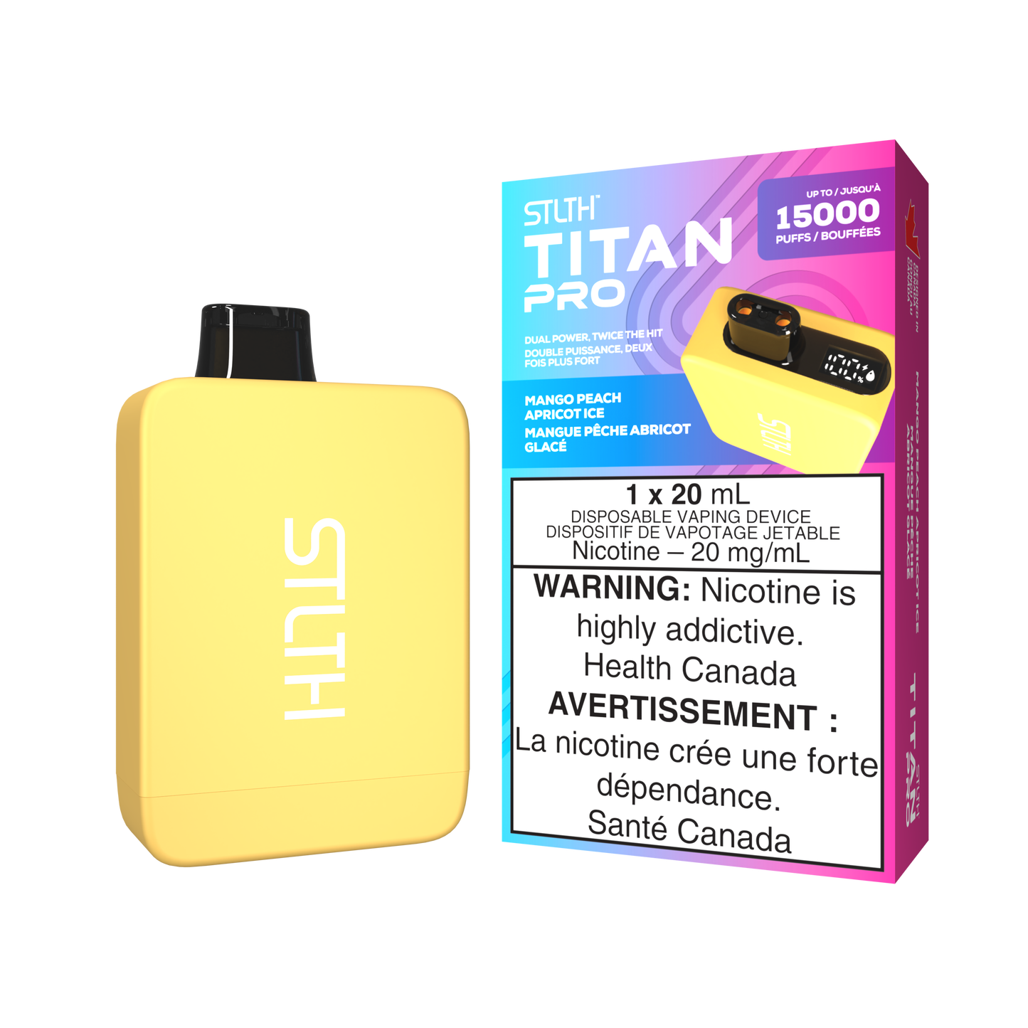 [CLEARANCE] STLTH Titan Pro 15000 Puff Disposable Rechargeable Vape 20ml