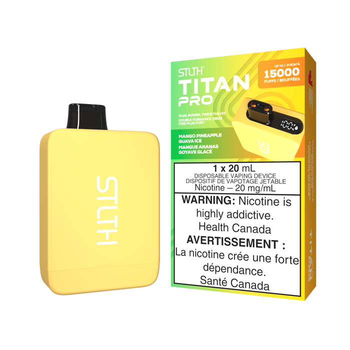 STLTH Titan Pro 15000 Puff Vape jetable rechargeable 20 ml