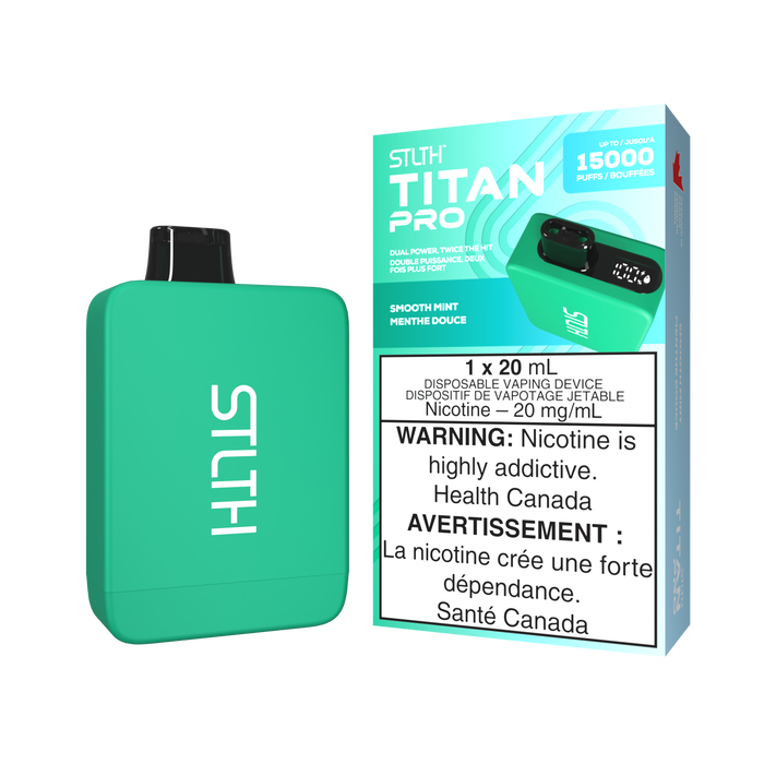 STLTH Titan Pro 15000 Puff Disposable Rechargeable Vape 20ml