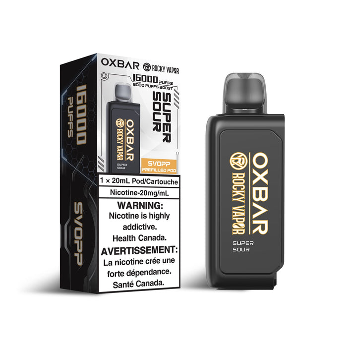 OXBAR x Rocky Vapor SVOPP 16000 Puff Pods Super Sour