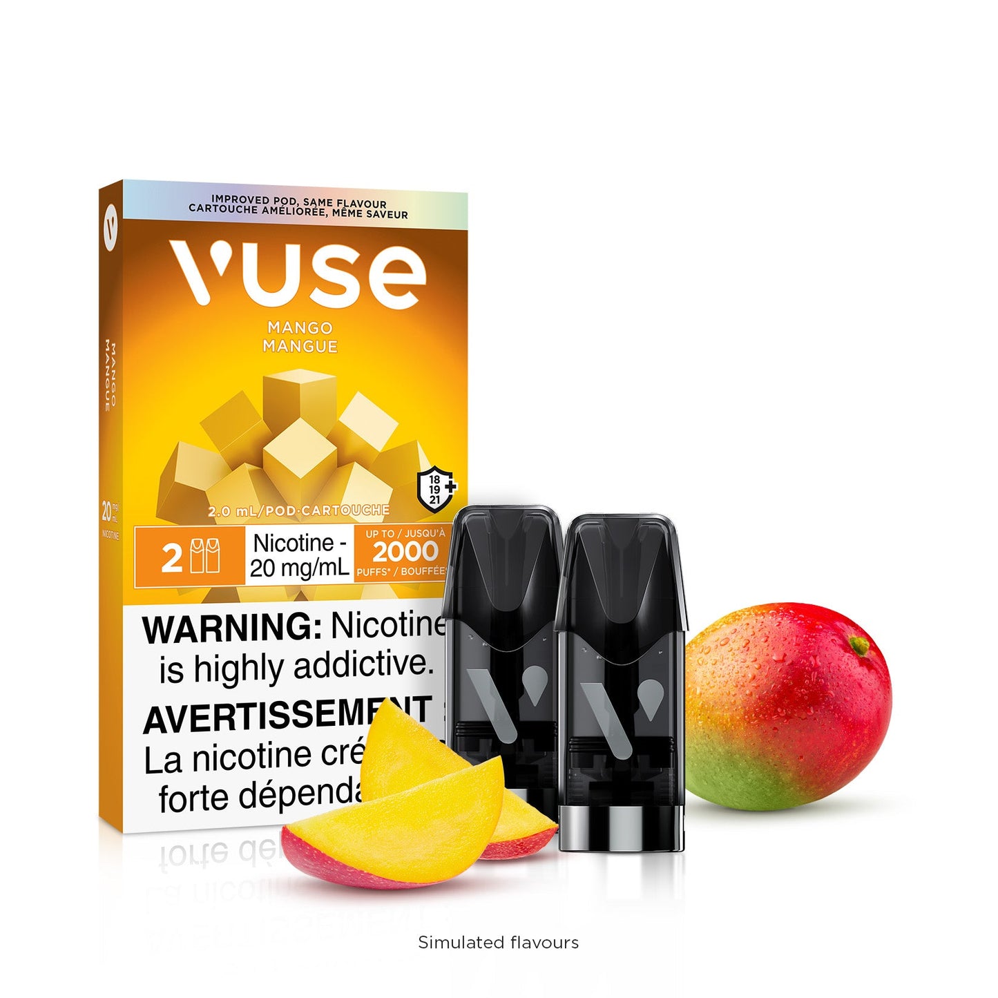 Vuse 2.0 - Mango ePod Replacement Pods