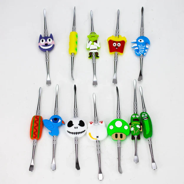 Metal Dabber w/ Silicone Cartoon Grip