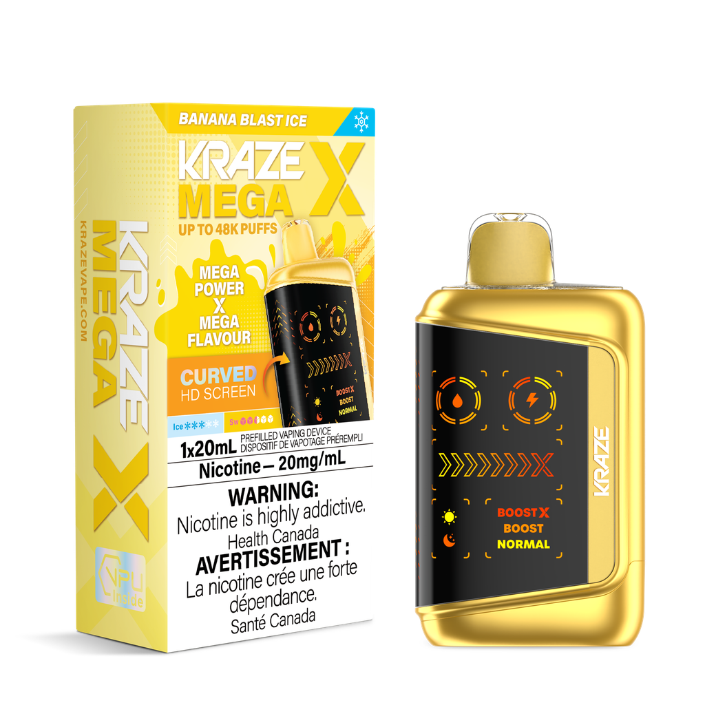 Kraze Mega X Rechargeable Disposable Vape 20mL