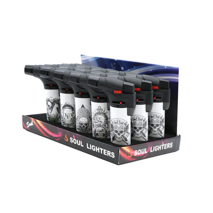 Soul - Torch White Skull Design