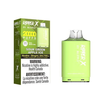 Pod de remplacement Gcore Rufpuf Ripper X 20 ml 20 000 ou 25 000 bouffées niveau X