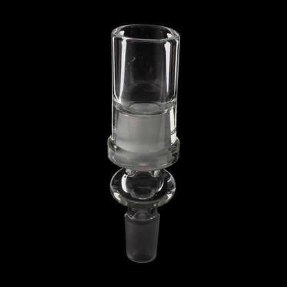 Adaptateur droit avec dôme en verre combiné - 14 mm mâle vers 14 mm mâle