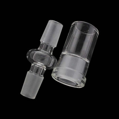 Adaptateur droit avec dôme en verre combiné - 14 mm mâle vers 14 mm mâle