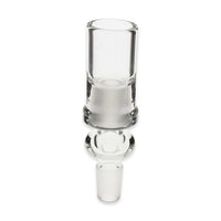 Adaptateur droit avec dôme en verre combiné - 14 mm mâle vers 14 mm mâle