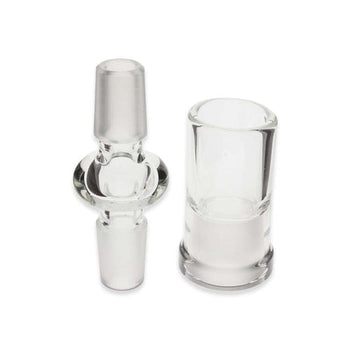 Adaptateur droit avec dôme en verre combiné - 14 mm mâle vers 14 mm mâle