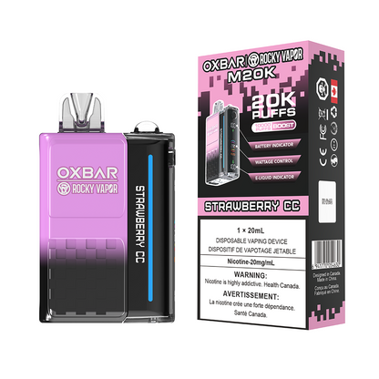 [CLEARANCE] OXBAR X Rocky Vapor M20K Puff Rechargeable Disposable Vape 20ml