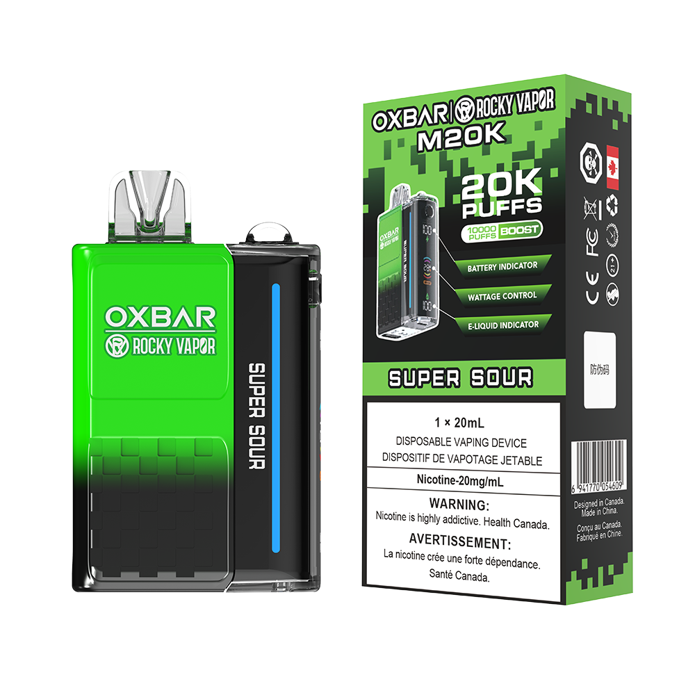 OXBAR X Rocky Vapor M20K Puff Rechargeable Disposable Vape 20ml