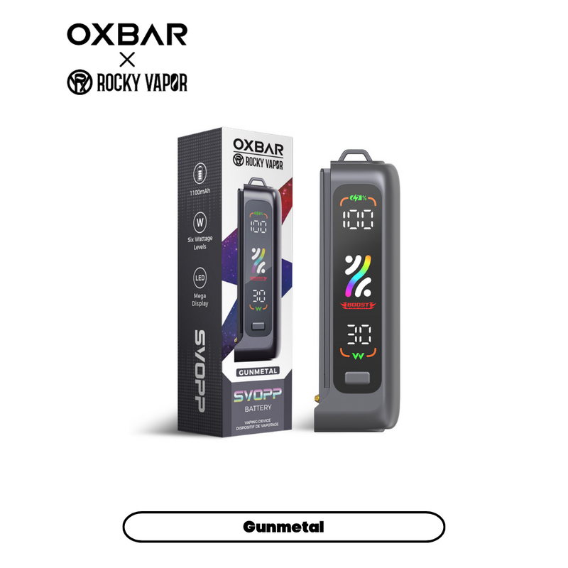 OXBAR x Rocky Vapor SVOPP Device Battery 1100mAh Gunmetal