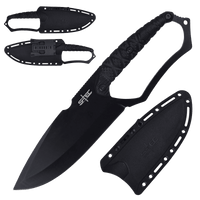 S-TEC - 10″ Dark Eclipse Fixed Blade Knife w/ ABS Sheath