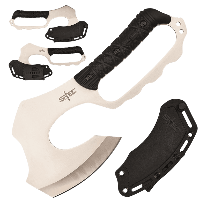 S-TEC 10.5″ Fixed Blade Full Tang Axe w/ ABS Sheath